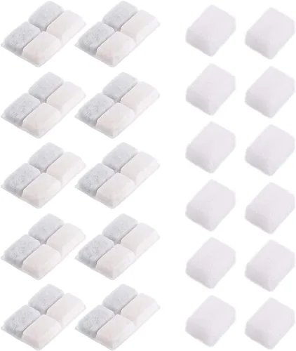 Vista 5 de furrybaby Filtros de repuesto de carbono para fuente de gatos y perros, filtros dispensadores de fuente de agua prémium para mascotas