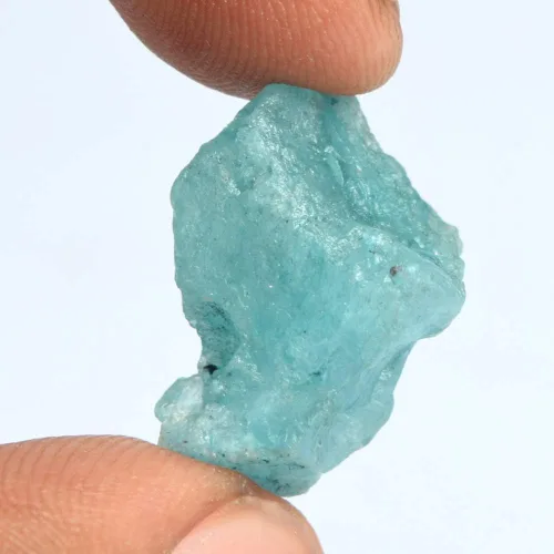 Vista 4 de Cristal de piedra aguamarina azul crudo 14.50 Ct Natural Real Sin tratar Azul áspero Aguamarina Piedra preciosa suelta DT-198, Gema, Brasil
