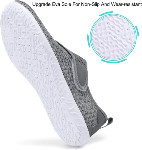 Vista 5 de JIASUQI Zapatos deportivos para senderismo y playa, zapatos acuáticos descalzos, para natación, deportes, caminar, para mujeres y hombres