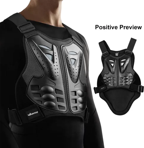 Vista 3 de Webetop Protector de pecho ATV para adultos, chalecos de motocicleta para hombres, motocross, bicicleta de montaña, todoterreno, carreras