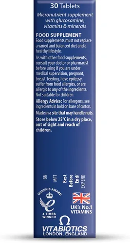 Vista 4 de Vitabiotics Jointace - Tabletas de colágeno 30 cápsulas