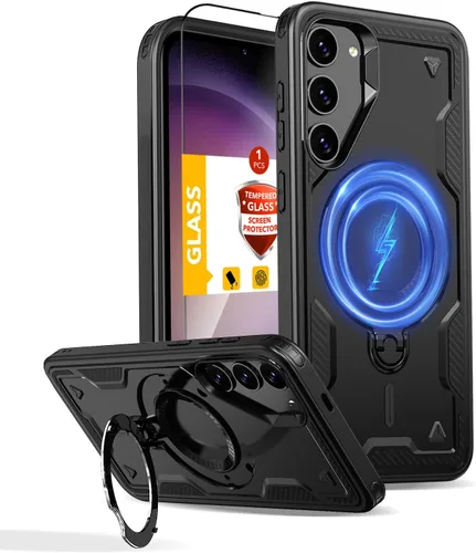Vista 28 de Funda magnética para Google Pixel 9A compatible con cargador inalámbrico MagSafe, para Pixel 9A, funda de teléfono integrada de 360 °, con 2