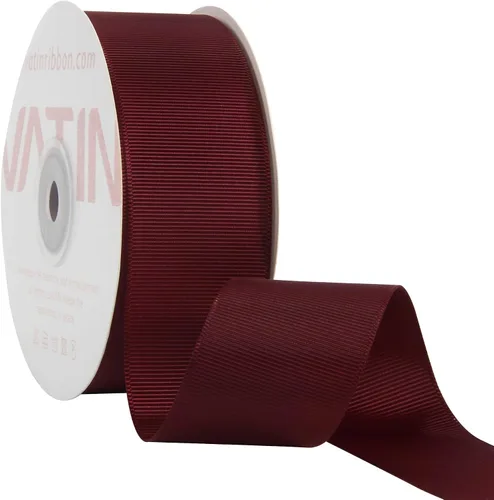 Vista 124 de VATIN Cinta de Grogrén Negra, 1-1/2" x 50 Yardas Continuas, Cinta de Grogrén de Poliéster Negra, Usar para Lazos de Bricolaje, Accesorios