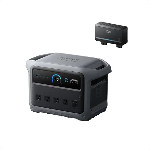 Vista 15 de Anker SOLIX C1000 Gen 2 Estación de energía portátil, generador solar de 2,000 W (pico 3,000 W), carga completa en 49 minutos, batería LiFePO4