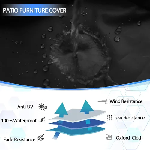 Vista 5 de 14 fundas de cojín para exteriores con funda impermeable para muebles, fundas de cojín de patio con cremallera, fundas de sofá para sofá modular