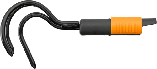 Vista 13 de Fiskars QuikFit Cultivator 1000683 - Rastrillo pequeño, cabeza de herramienta, ancho: 2.2 in, negro/naranja