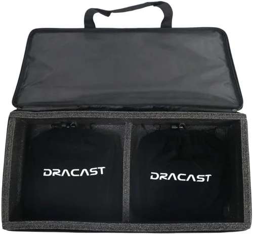 Vista 9 de Dracast X Series Bicolor LED500 Kit – 2 unidades incluye luces de panel, soportes, puertas de granero, estuche de viaje Control de aplicación