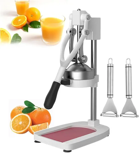 Vista 10 de Exprimidor de cítricos de hierro fundido, máquina de exprimidor de prensa manual, exprimidor y trituradora de frutas, procesadores de alimentos