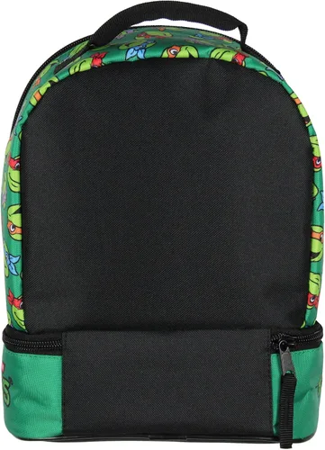 Vista 6 de INTIMO Nickelodeon Teenage Mutant Ninja Turtles Team - Lonchera de doble compartimento de 9 pulgadas