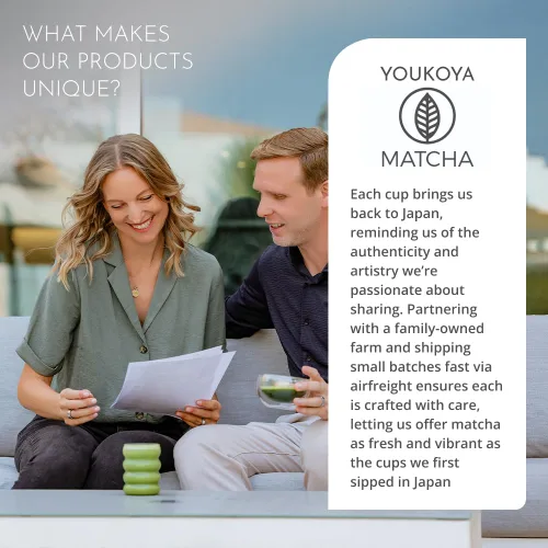 Vista 5 de Matcha Té verde en polvo – Tés orgánicos japoneses para desintoxicación y aumento de energía – Feria y sostenible, cosecha de una sola fuente