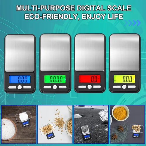 Vista 3 de Báscula digital de bolsillo AMERICAN WEIGH SCALES SERIE AC 150g x 0.01g Mini báscula de gramos de alta precisión de 0.001g de precisión