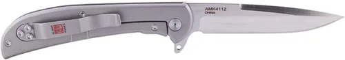 Vista 2 de Al Mar Cuchillos Ultralight Hawk Cuchillo plegable con mango de titanio de 2.75 pulgadas, titanio