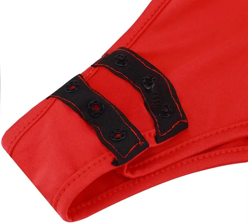 Vista 4 de Kshcf Body de manga corta para mujer con cuello redondo corto y elástico