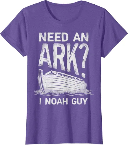 Vista 22 de Need an Ark I Noah Guy Funny Christian Men Women Pun Humour T-Shirt Negro