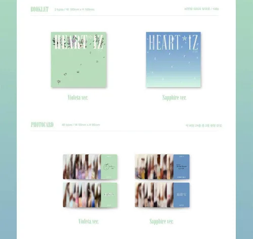 Vista 4 de Off The Record IZONE IZONE - HEARTIZ [Sapphire ver.] (2º Mini álbum) 1CD+106p Photobook+Funda transparente+Mini Photobook+2Photocards+Pop-up