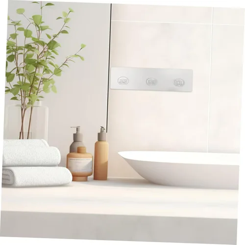 Vista 7 de 4pcs Adhesive Shower Shelf Hooks, PE Wall Mount for Corner Racks