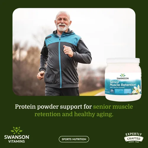 Vista 2 de Swanson Proteína de retención muscular para personas mayores, vainilla