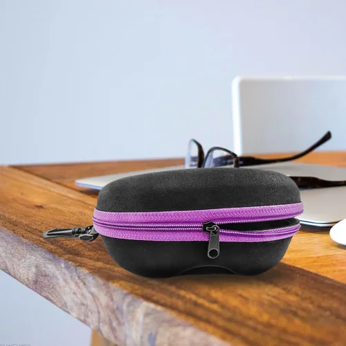 Vista 3 de Innolife Estuche de gafas de sol con cremallera Shell con mosquetón de plástico