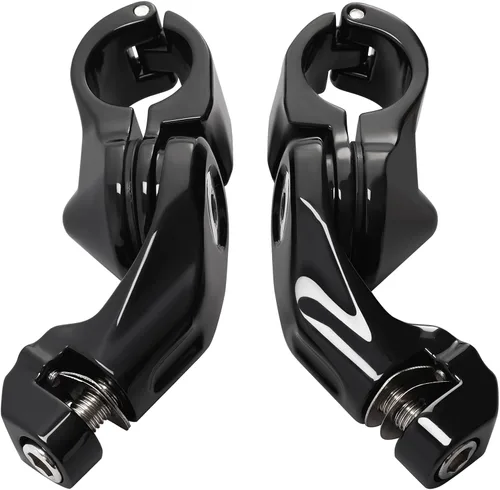 Vista 14 de TCMT - Kit de montaje de protectores de estribos para viajar en autopista de 1 1/4 de pulgadas (32 mm), para motocicletas Harley Touring Road