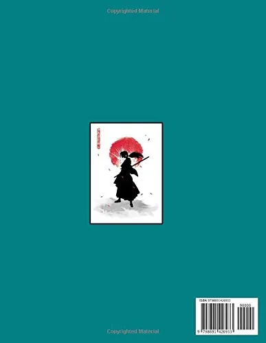 Vista 2 de Rurouni Kenshin Wandering Samurai notebook For Kids With Lined Pages, 110 White Pager, Large (8.5 x 11 inches), Himura Kenshin Rurouni Kenshin