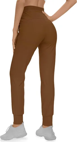 Vista 2 de TARSE Pantalones deportivos para mujer con bolsillos y cordón para correr