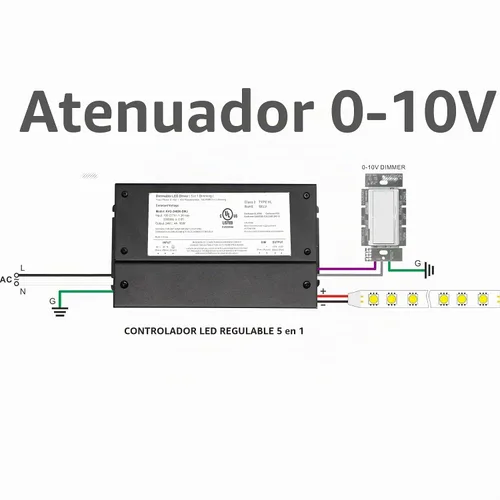 Vista 5 de 150W Dimmable LED Driver 24V, 110V-277V AC a 24V DC llevó el transformador Compatible con atenuador Lutron y Leviton