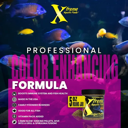 Vista 5 de Xtreme Cichlid Peewee - Pellets de 1.5 mm – Nutrición probada para cíclidos – Aminoácidos equilibrados, mejora la salud inmune y digestiva