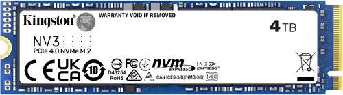 Vista 9 de Kingston NV3 500GB M.2 2280 NVMe SSD PCIe 4.0 Gen 4x4 Hasta 5000 MB/s SNV3S/500G