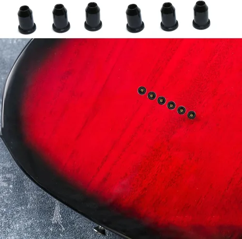 Vista 5 de Casquillos de guitarra para cuerdas de guitarra, hebillas de montaje, virolas a través del cuerpo para bujes para piezas de instrumentos de guitarra