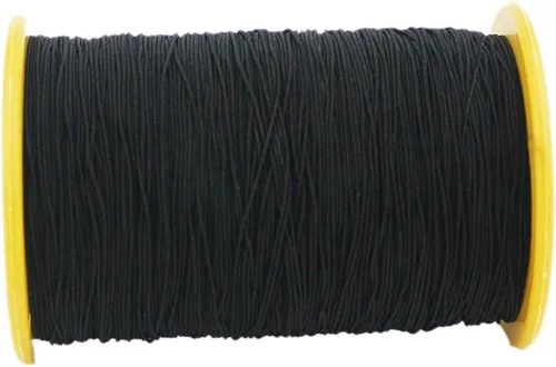 Vista 3 de TIHOOD 2PCS 0.020 in Grosor 547 Yard Hilo Elástico Negro