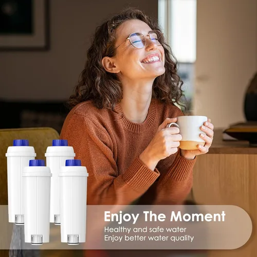 Vista 10 de Reemplazo de filtro de agua DLSC002 compatible con filtro de máquina de café Delonghi, suavizador de carbón activado para De'longhi Magnifica evo