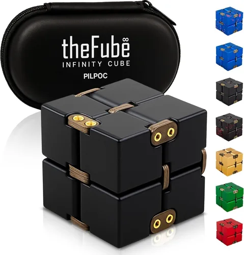Vista 8 de PILPOC theFube Cubo Fidget con 12 lados - Juguetes prácticos para la ansiedad para niños y adultos - Dados fidget para aliviar el estrés