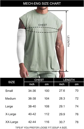 Vista 5 de MECH-ENG Camisetas sin mangas para hombre, atléticas, fitness, culturismo, entrenamiento