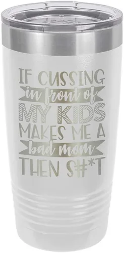 Vista 14 de Taza de viaje con pajita grabada a láser con citas divertidas de OnlyGifts.com