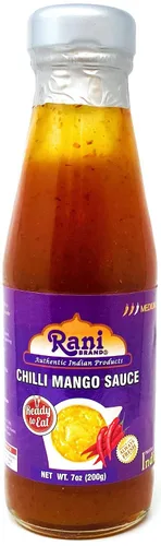 Vista 6 de Rani Chili Salsa de ajo de 7 oz (200 g), tarro de vidrio, vegano, perfecto para sumergir, platos salados y papas fritas ~ Sin gluten Sin OMG Sin