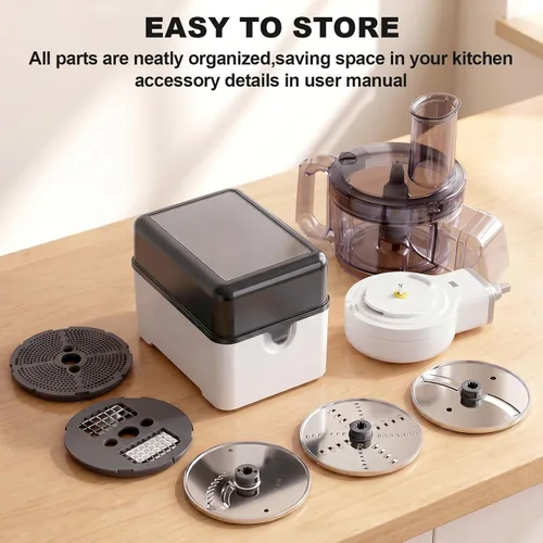 Vista 12 de Procesador de alimentos para KitchenAid, picadora de alimentos vegetales 5 en 1 para KitchenAid, incluye cortar en cubitos, triturar, moler salsa
