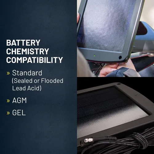Vista 8 de Battery Tender Cargador de batería de panel solar de 5 vatios de 12 V con controlador de carga – IP67 resistente a la intemperie – Montaje
