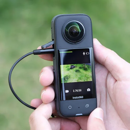 Vista 6 de Micrófono Lavalier compatible con DJI Osmo Pocket 3/Action 4/3/2 Accesorios de cámara Micrófono de solapa omnidireccional de mano con clip