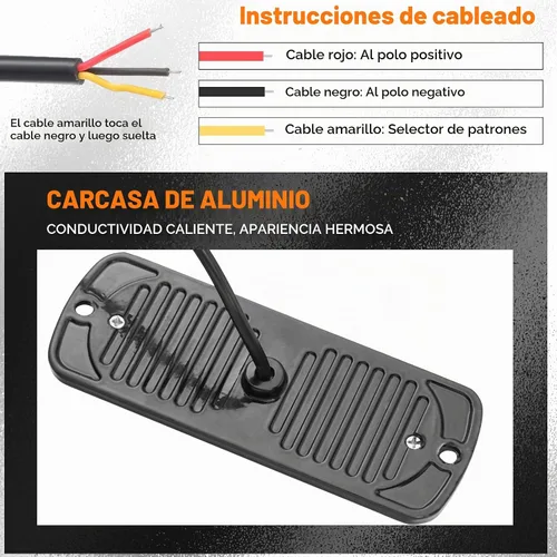 Vista 4 de Leelosp 14 piezas 12 luces estroboscópicas LED para camiones 12-24v ámbar