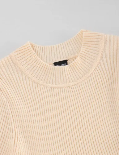 Vista 3 de Glaoly Vestido de manga larga con volantes de color sólido para niñas pequeñas, vestidos de otoño e invierno