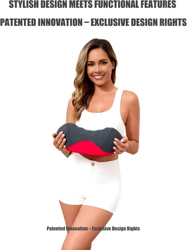 Vista 8 de Bespilow Almohada Cervical de Rollo de Cuello de Doble Capa Patentada - Parte Superior Cómoda + Base de Espuma Viscoelástica Firme, Soporte