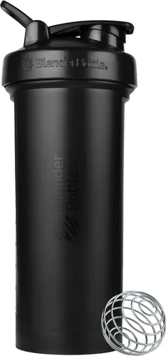 Vista 31 de [Usado] BlenderBottle Classic V2 - Botella mezcladora perfecta para batidos de proteínas y preentrenamiento, 20 onzas, color negro