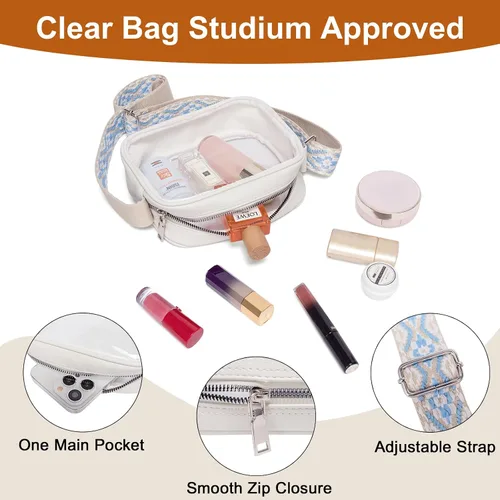 Vista 3 de CLUCI Bolsos para mujeres, bolsos cruzados para mujeres, bolso cruzado, bolso cruzado con correa ancha ajustable