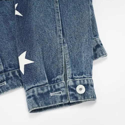 Vista 7 de XIOLKI Women's Button Down Denim Jacket High Waist Denim Jacket Cosplay Denim Jacket