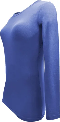 Vista 18 de Natural Uniforms Camiseta Under Scrub para mujer, cuello redondo, manga larga, paquete de 3, paquete múltiple de 3