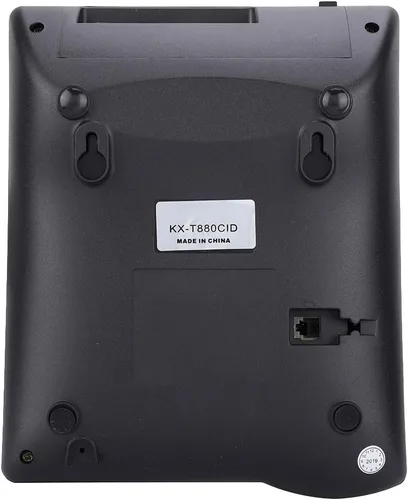 Vista 7 de Teléfono fijo con cable, conjunto de extensión de doble puerto, pantalla de identificación de llamadas de teléfono con cable de escritorio