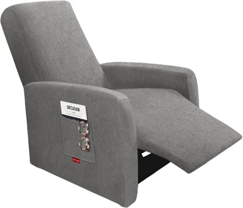 Vista 35 de 3 fundas elásticas para sillas reclinables, fundas de tela de felpa y protectores duraderos de muebles para niños y mascotas (1 plaza, negro)