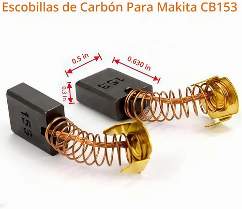 Vista 2 de Repuesto CB153, CB-153, CB-154, CB-155, CB-157, CB-161, CB-163, 181044-0 Cepillos de carbono para herramientas eléctricas Makita
