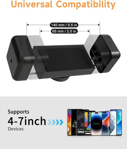 Vista 4 de Soporte magnético para teléfono para gimnasio – Soporte de teléfono de gimnasio resistente con fuerte fuerza magnética, se fija a superficies
