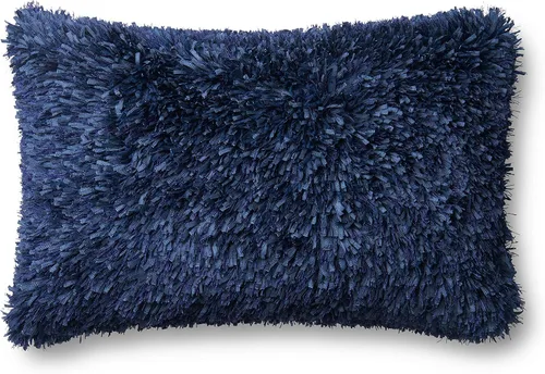 Vista 6 de Loloi P0045 Funda de almohada sola/sin relleno, 13 x 21 pulgadas, azul marino